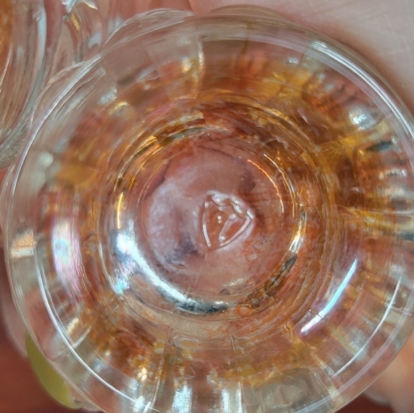 Set 2 Vintage Federal Glass MINI BEER MUG SHOT GLASS Amber Bottom MCM 1950s - Picture 9 of 16